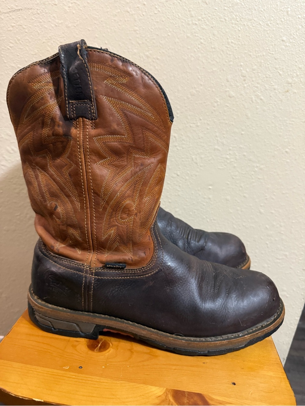 Irish Setter Brown Leather steel toe UltraDry Waterproof work  Western Boots